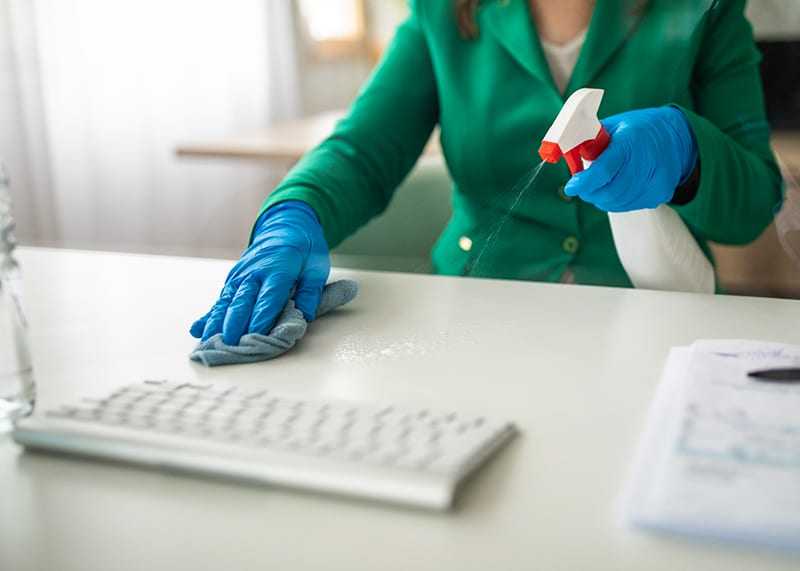 Cleanliness Tips to Follow as you Co-Work - sanitize your surroundings